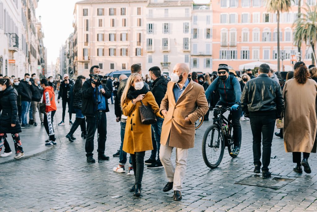 people wearing masks